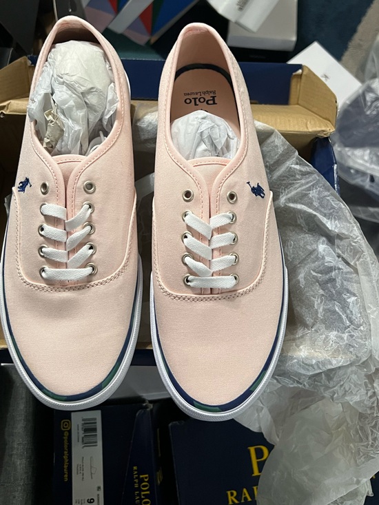 Polo Ralph Lauren Other - Polo Ralph Lauren Pink Canvas Sneakers